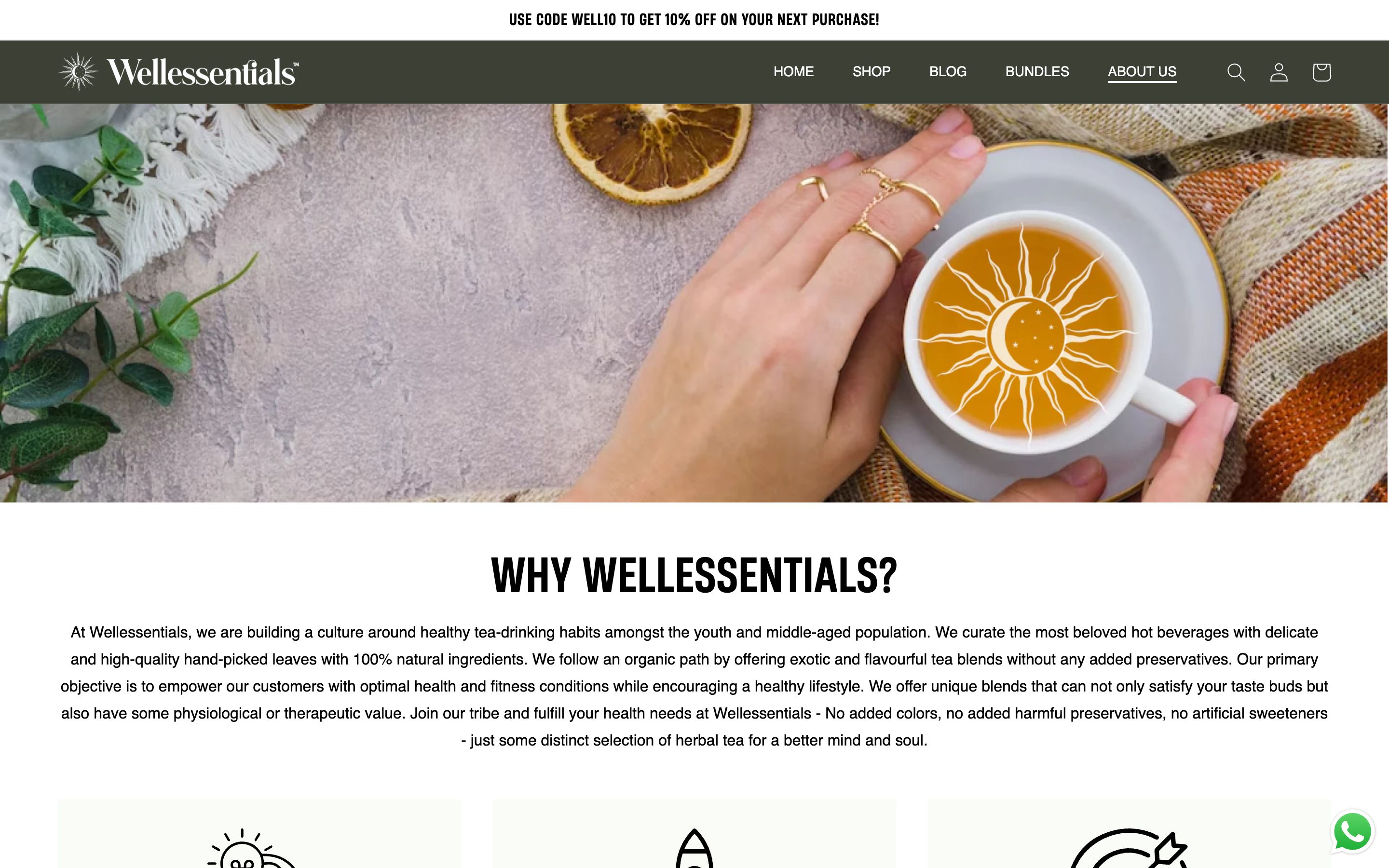 Wellessentials About page