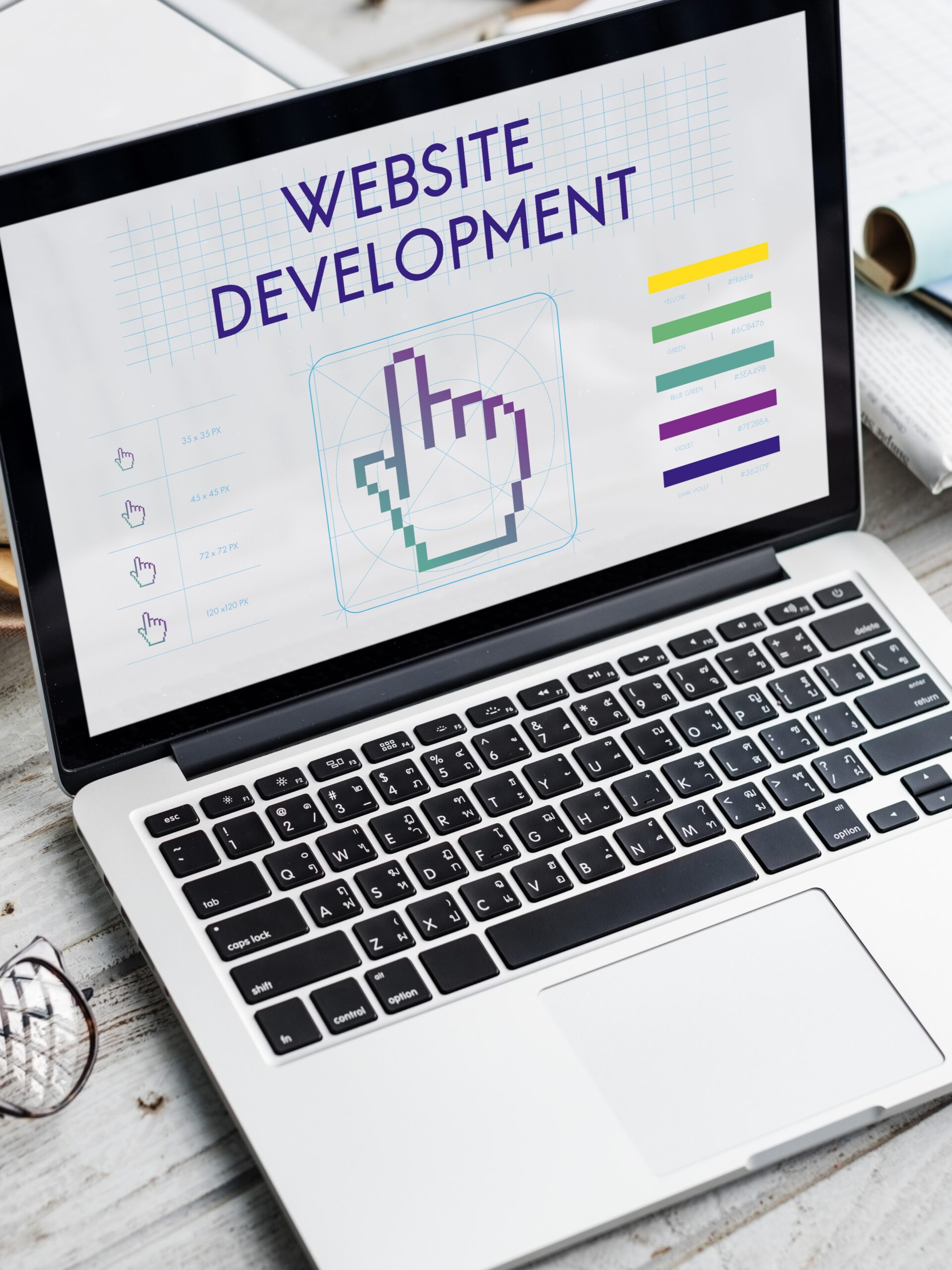 Website Development Links Seo Webinar Cyberspace Concept